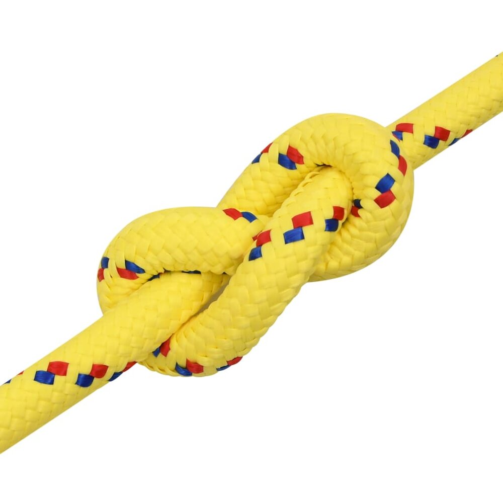 Boottouw 20 mm 100 m polypropyleen geel