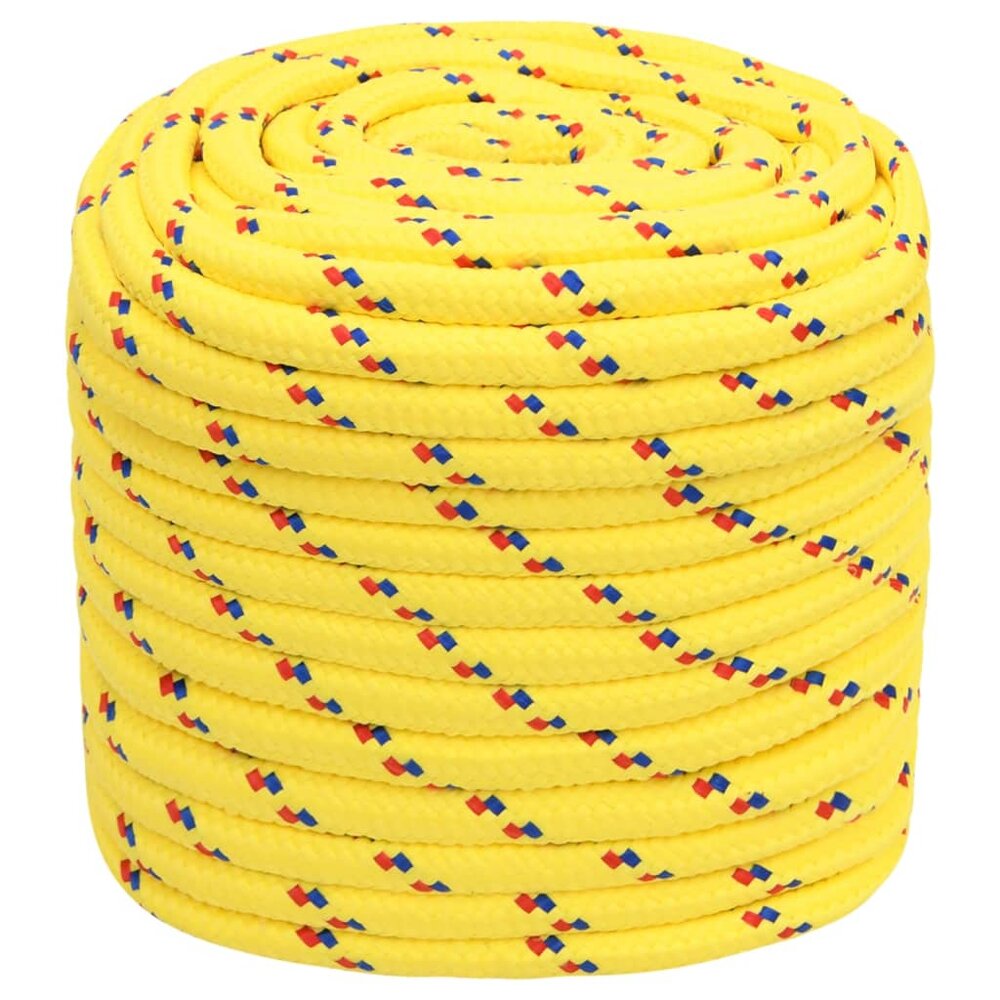 Boottouw 16 mm 25 m polypropyleen geel