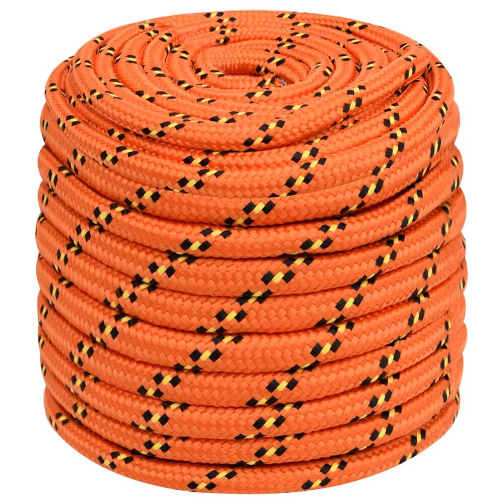 Boottouw 18 mm 100 m polypropyleen oranje