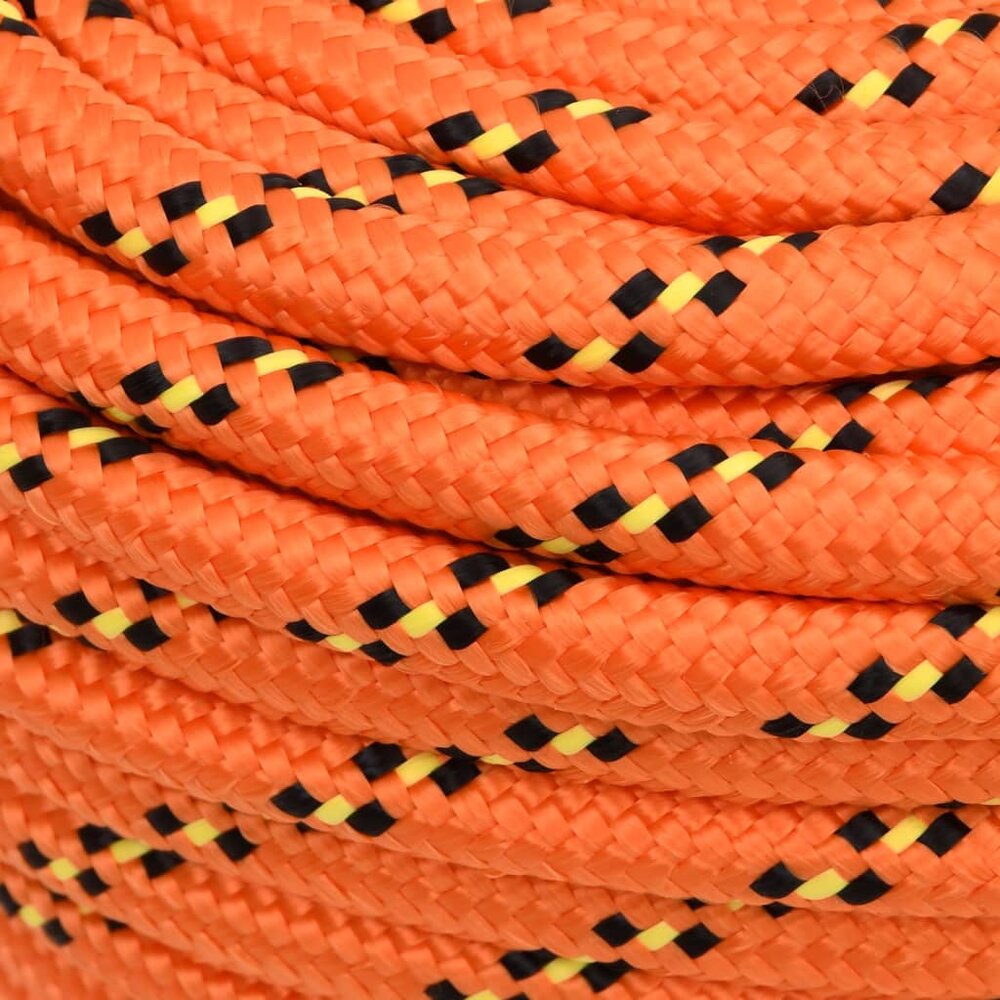 Boottouw 18 mm 100 m polypropyleen oranje