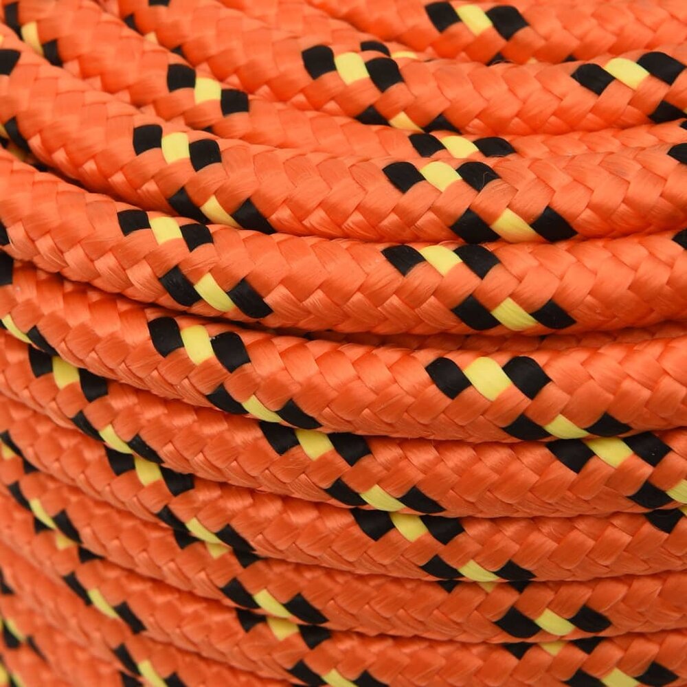 Boottouw 12 mm 50 m polypropyleen oranje