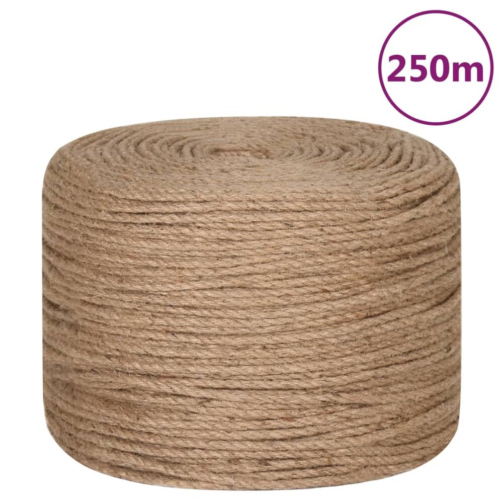 Touw 250 m lang 8 mm dik jute