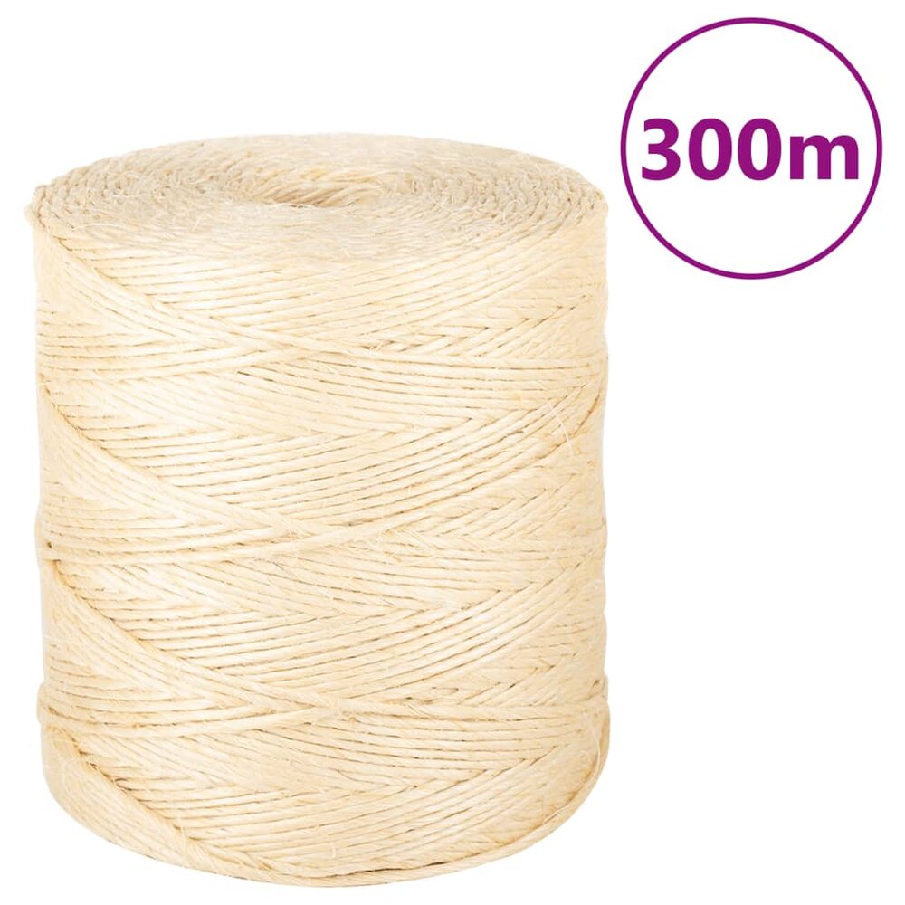 Touw 2 mm 300 m 100% sisal