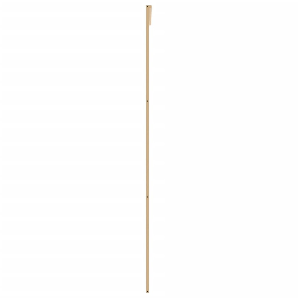 Schuifdeur 76x205 cm mat ESG-glas en aluminium goudkleurig