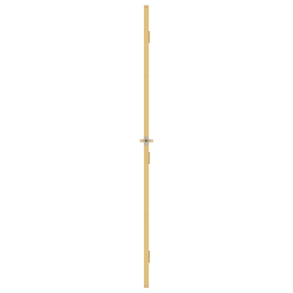 Binnendeur smal 93x201,5 cm gehard glas en aluminium goudkleur
