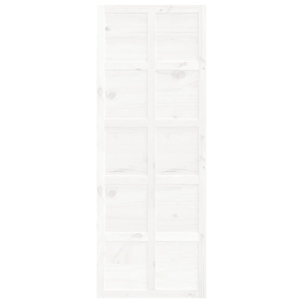 Schuifdeur 80x1,8x214 cm massief grenenhout wit