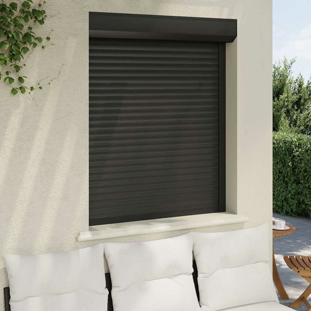 Rolluik 100x120 cm aluminium antracietkleurig