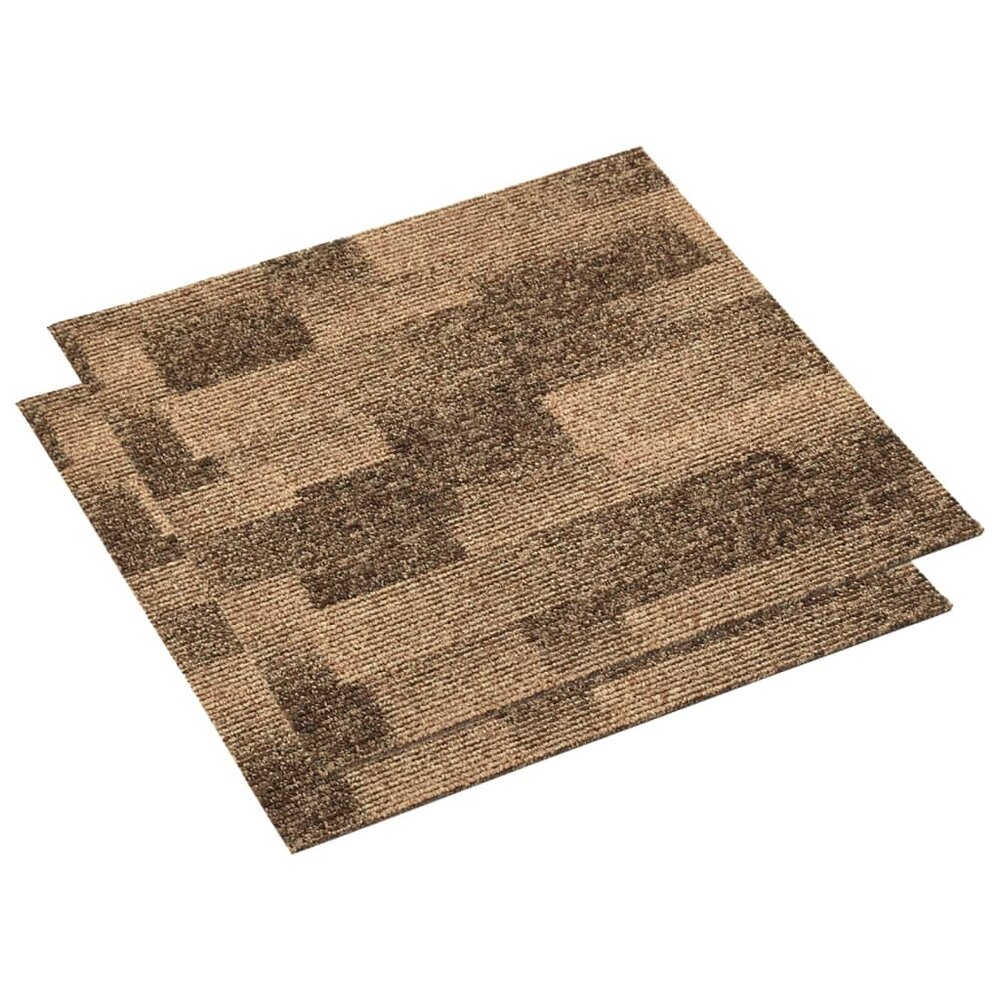 Tapijttegels 20 st 5 m&sup2; bruin