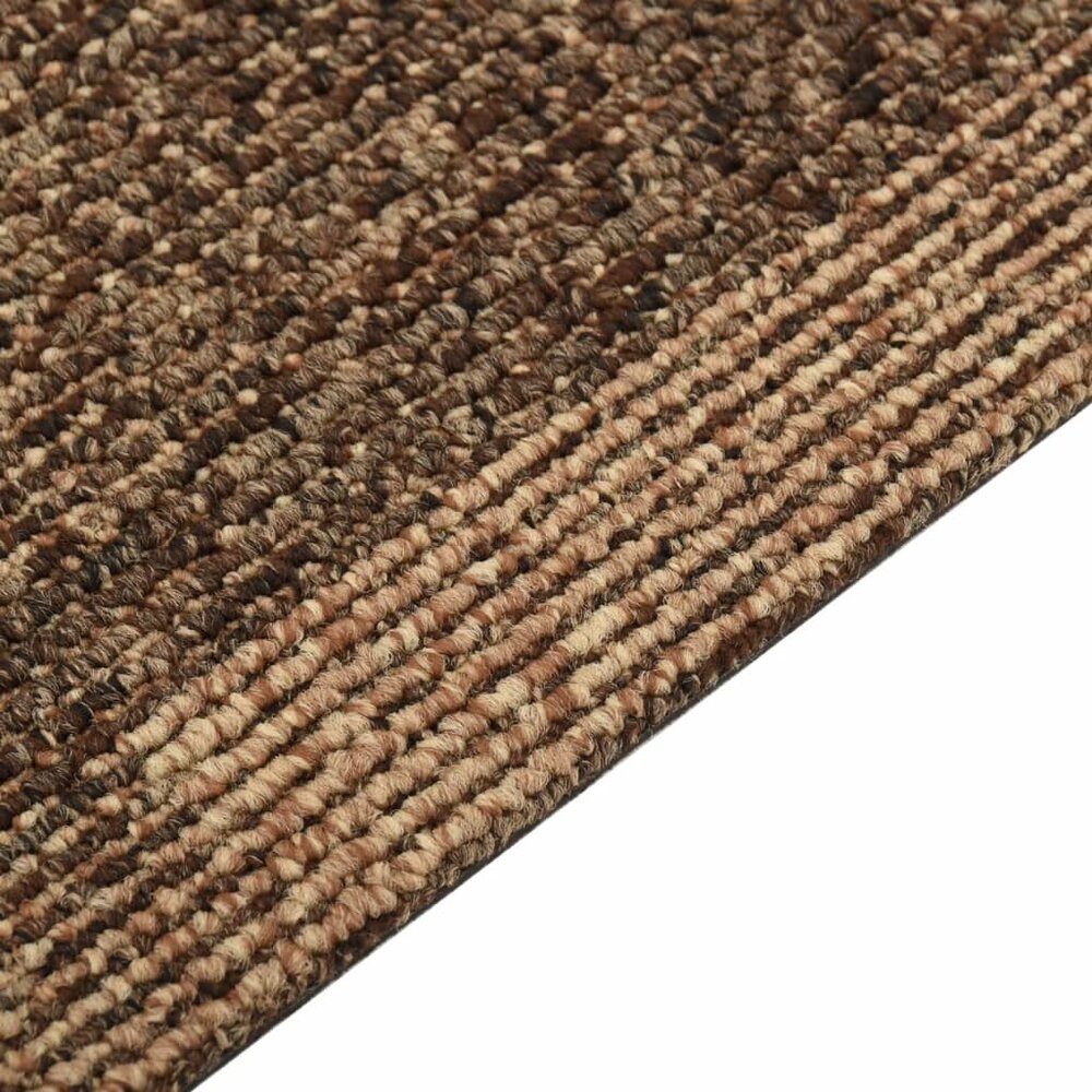 Tapijttegels 20 st 5 m&sup2; bruin