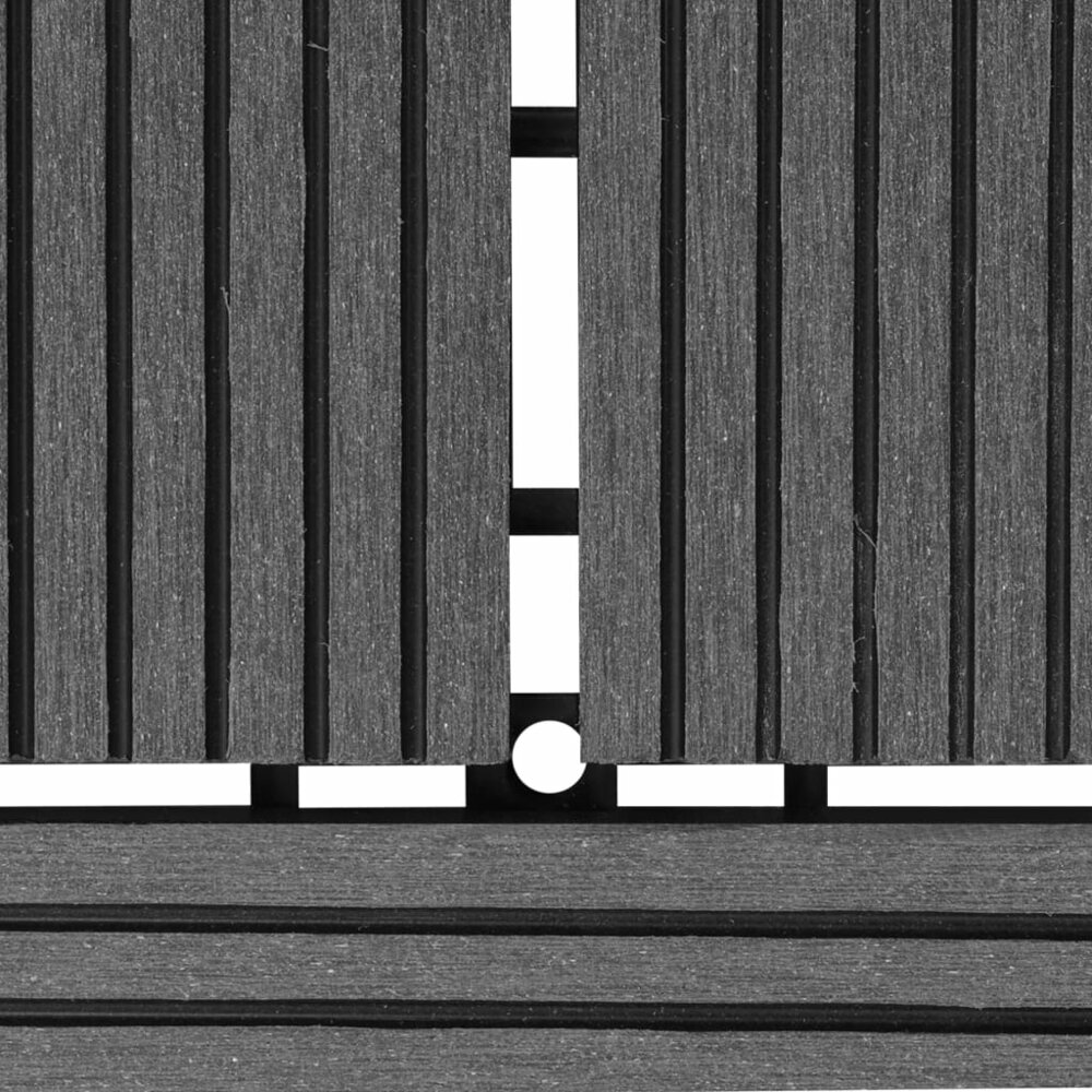 Terrastegels 11 stuks 30 x 30 cm WPC 1 m2 (grijs)