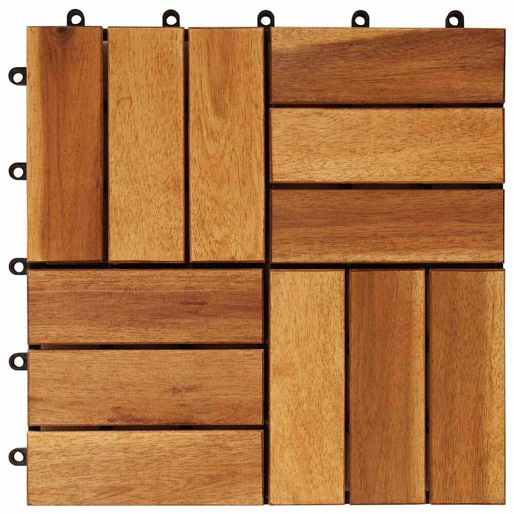 Terrastegels acaciahout 30 x 30 cm (10 stuks)