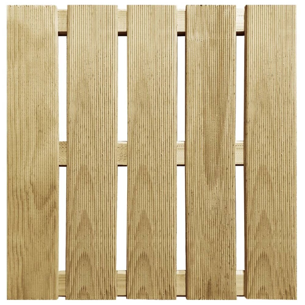 Terrastegels 6 st 50x50 cm hout groen