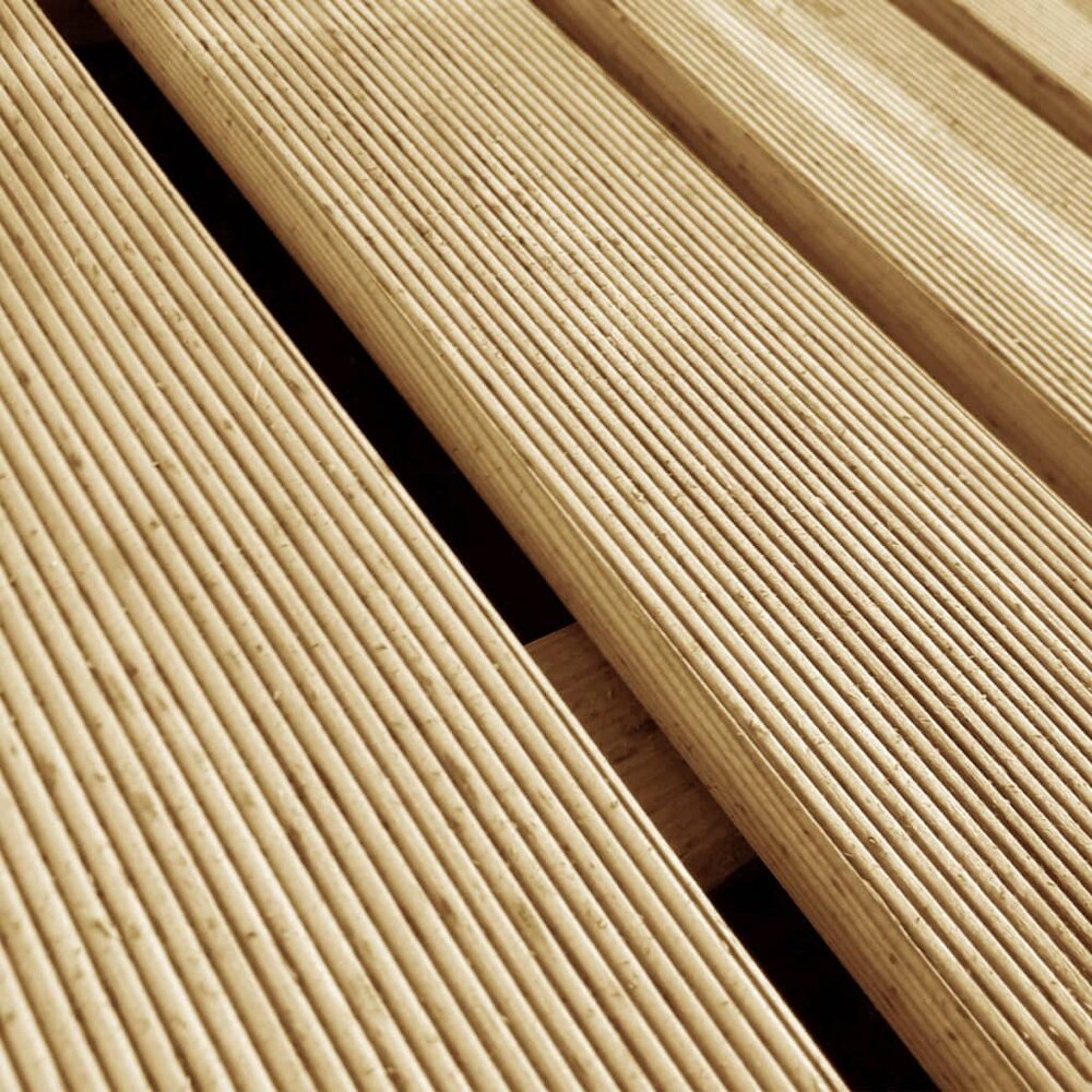 Terrastegels 6 st 50x50 cm hout groen