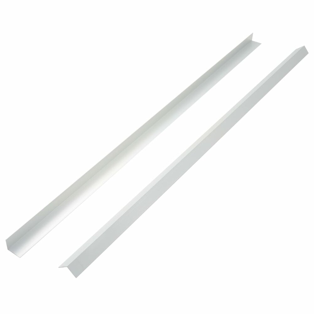 5 st Terras hoekplinten 170 cm aluminium zilverkleurig