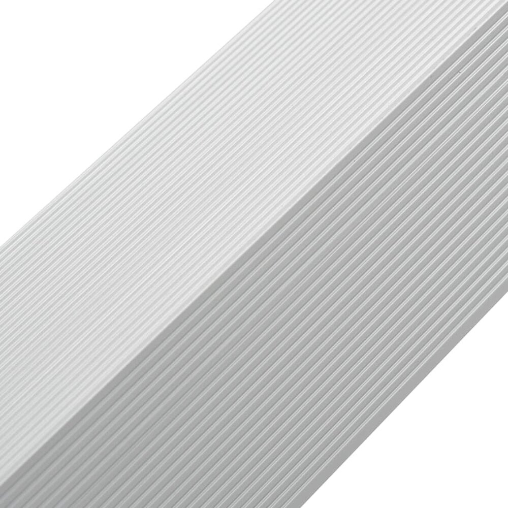 5 st Terras hoekplinten 170 cm aluminium zilverkleurig