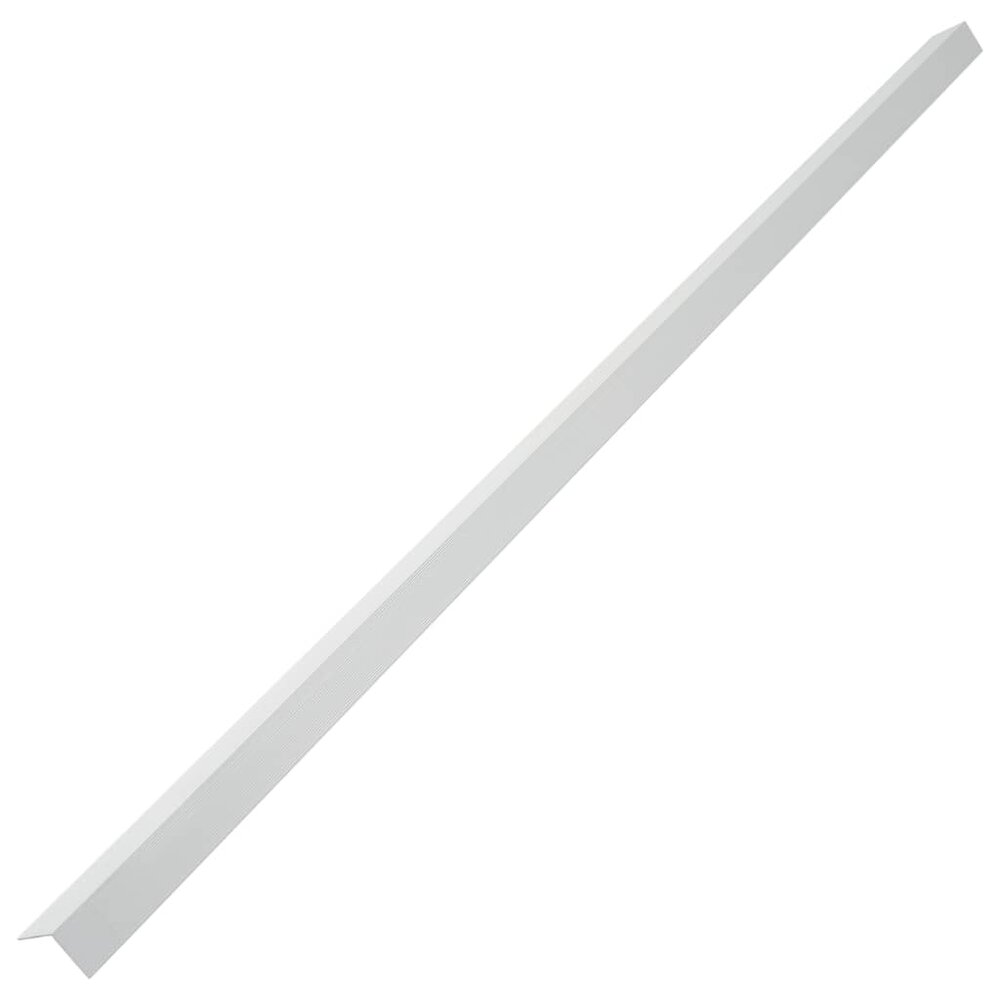 5 st Terras hoekplinten 170 cm aluminium zilverkleurig
