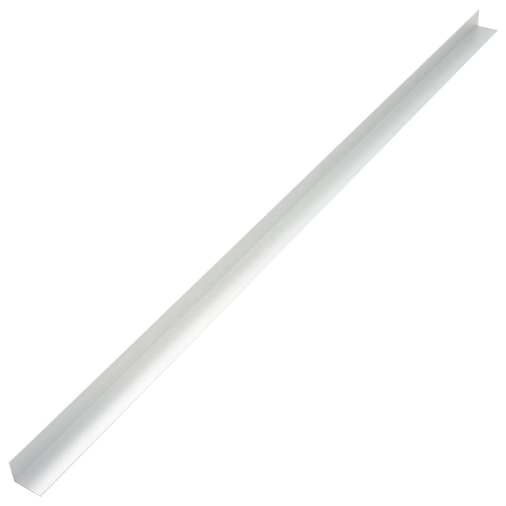 5 st Terras hoekplinten 170 cm aluminium zilverkleurig
