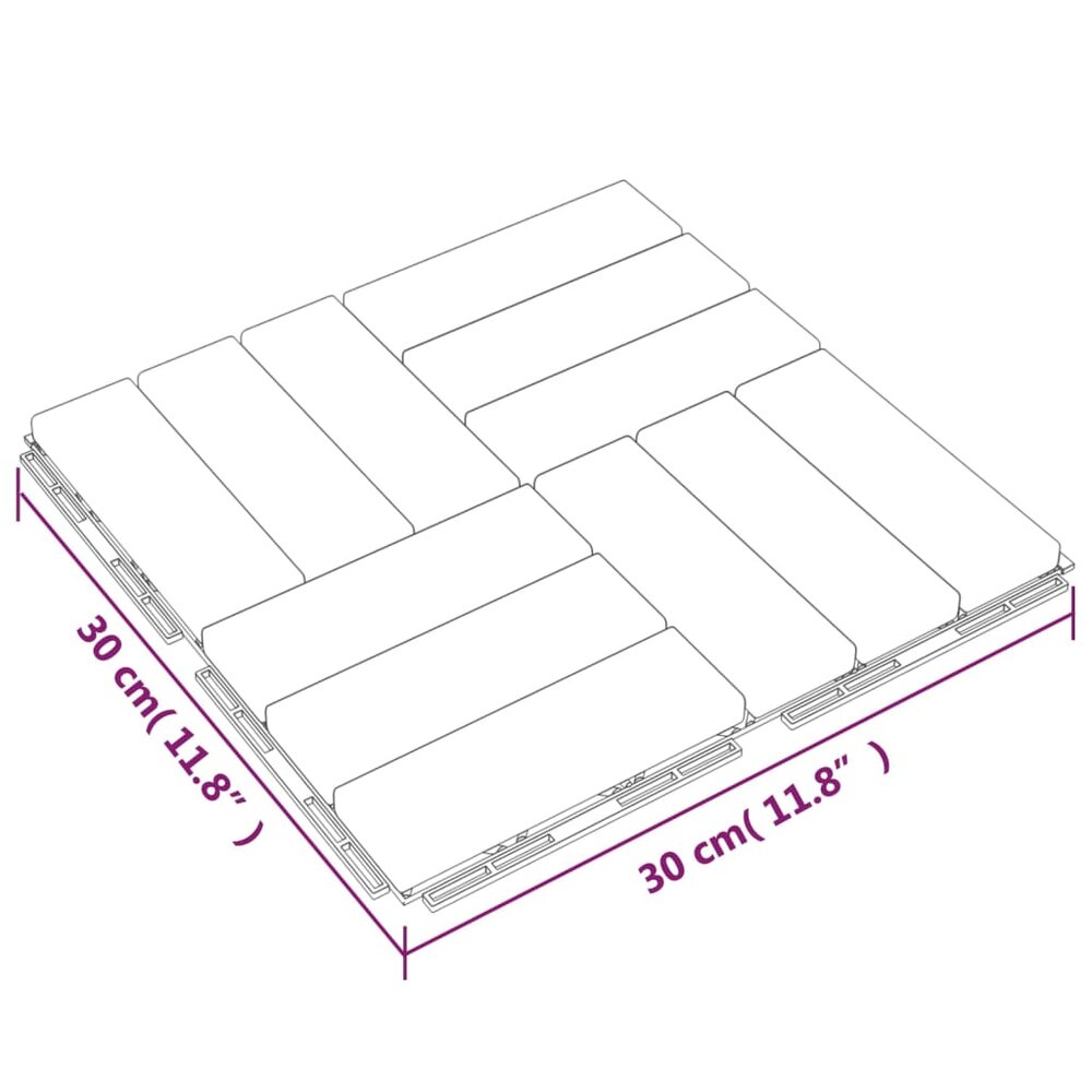 Terrastegels 20 st 30x30 cm massief teakhout