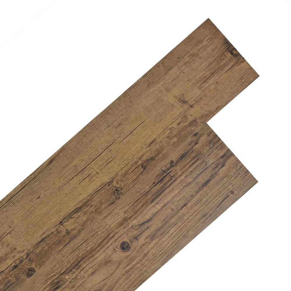 Vloerplanken zelfklevend 5,21 m&sup2; 2 mm PVC walnootbruin