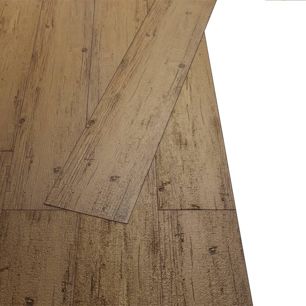Vloerplanken zelfklevend 5,21 m&sup2; 2 mm PVC walnootbruin