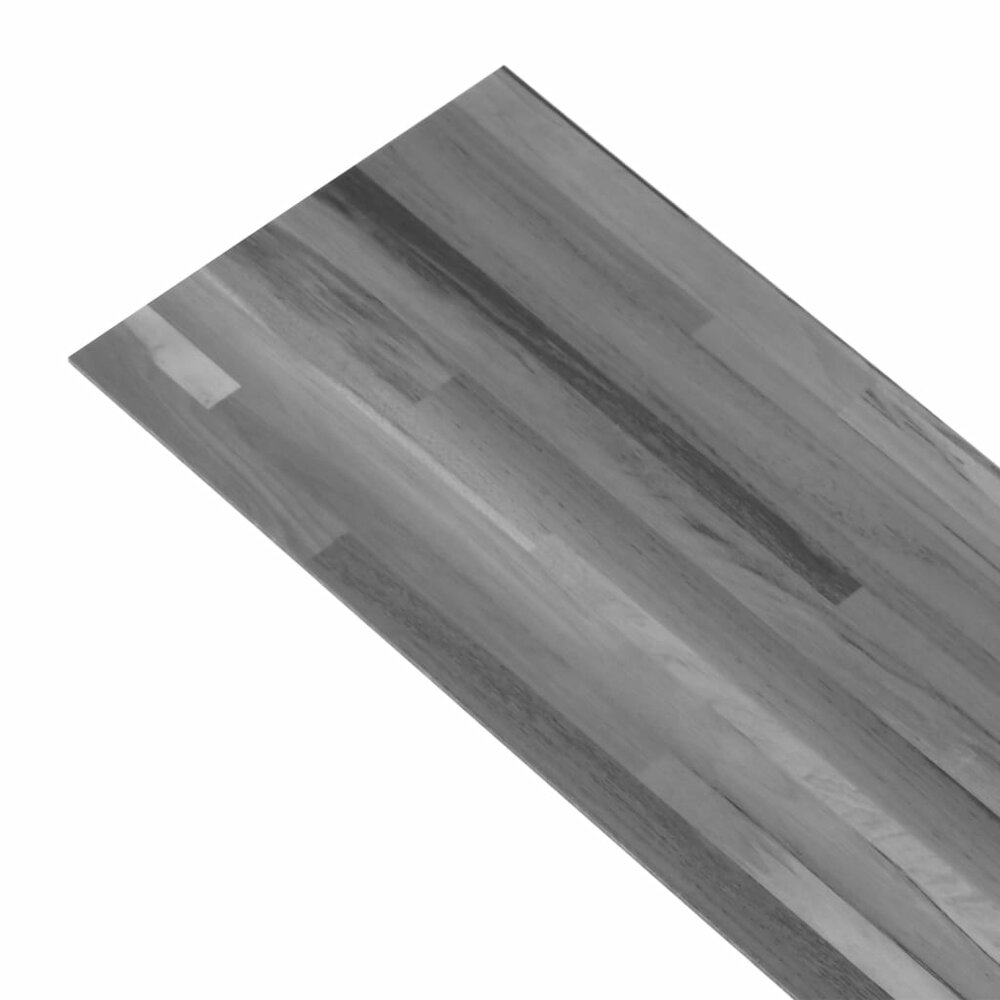 Vloerplanken zelfklevend 5,21 m&sup2; 2 mm PVC gestreept grijs