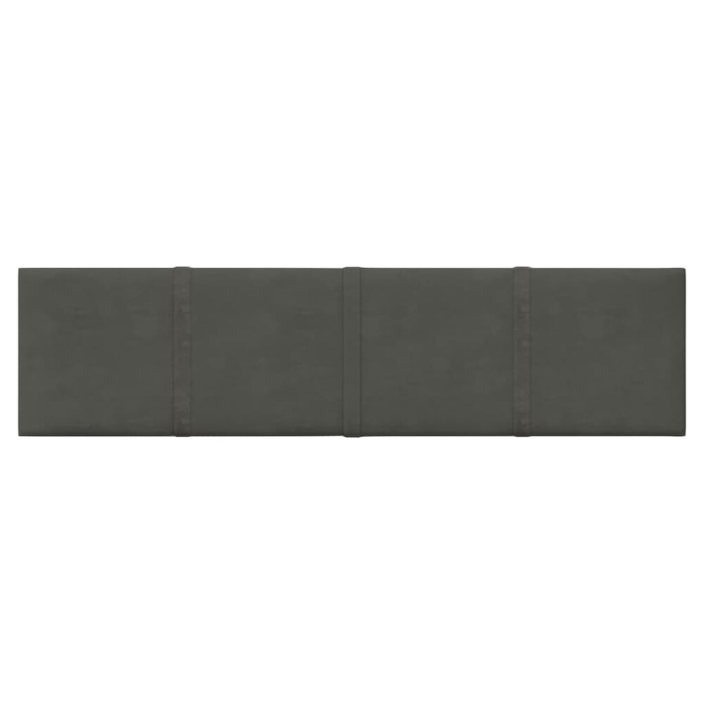Wandpanelen 12 st 1,08 m&sup2; 60x15 cm fluweel donkergrijs