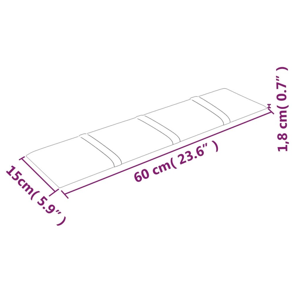 Wandpanelen 12 st 1,08 m&sup2; 60x15 cm fluweel donkergrijs