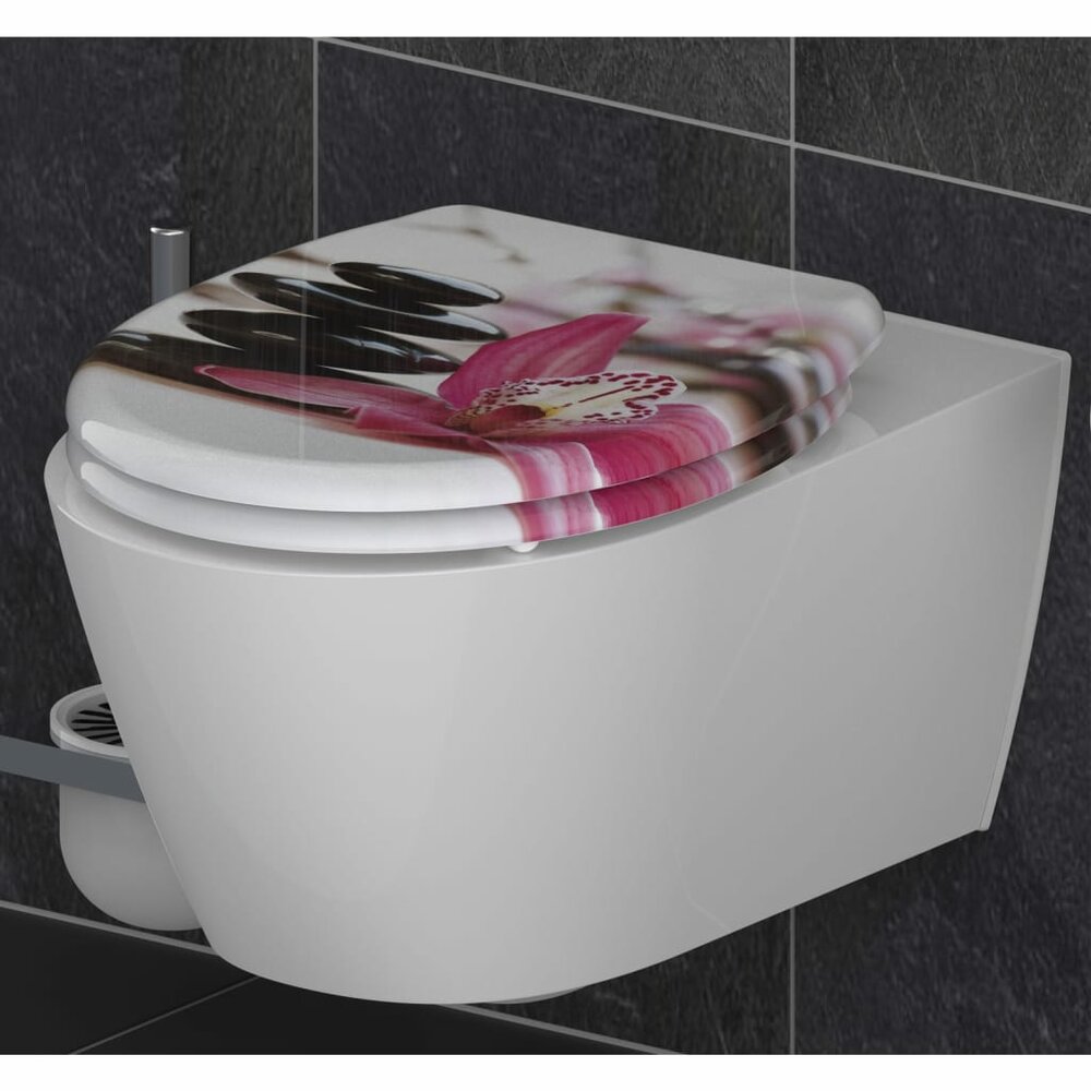 Toiletbril met soft-close quick-release WELLYNESS
