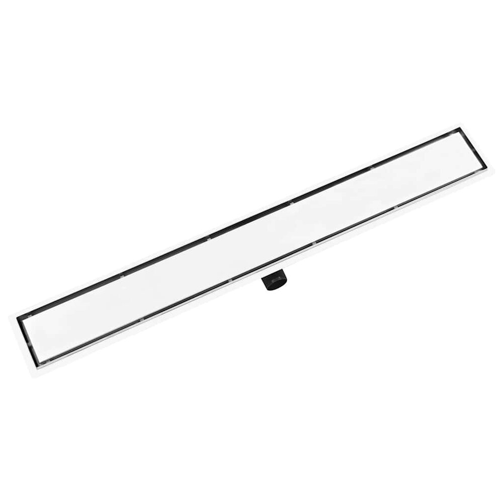 Doucheafvoer met 2-in-1 deksel 103x14 cm roestvrij staal