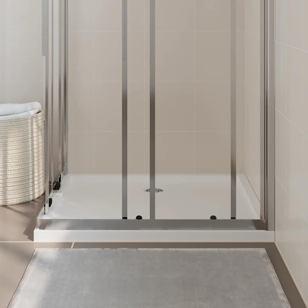 Douchebak rechthoekig 80x90 cm ABS wit