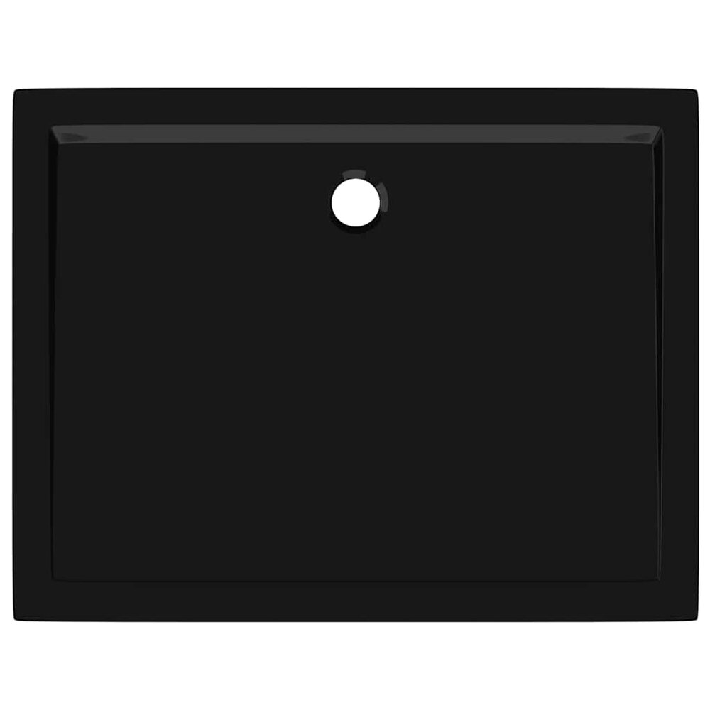 Douchebak rechthoekig 70x90 cm ABS zwart