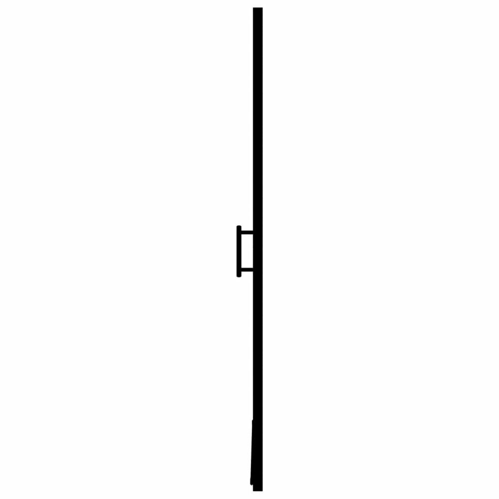 Douchedeur 100x178 cm gehard glas zwart