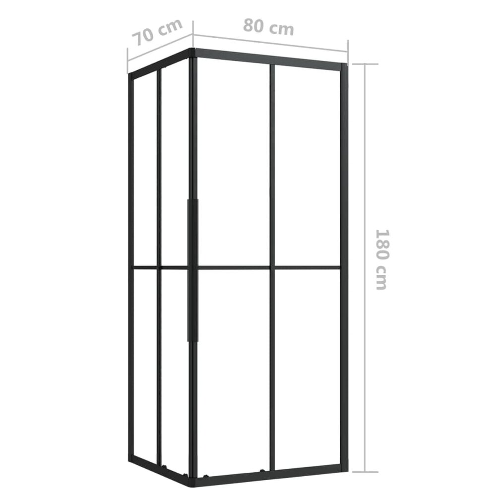 Douchecabine 80x70x180 cm ESG