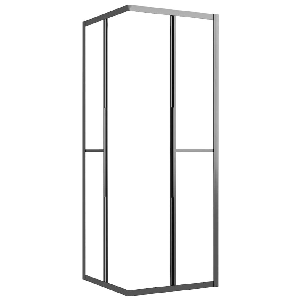 Douchecabine 80x80x180 cm mat ESG zwart