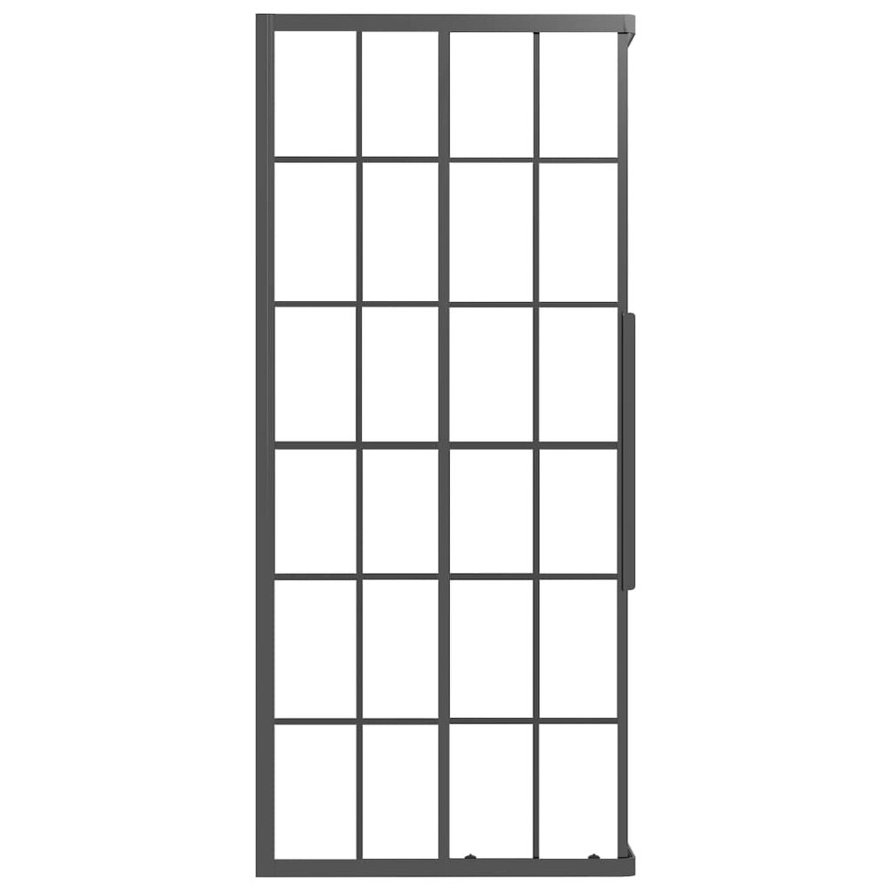 Douchecabine 80x70x180 cm mat ESG zwart