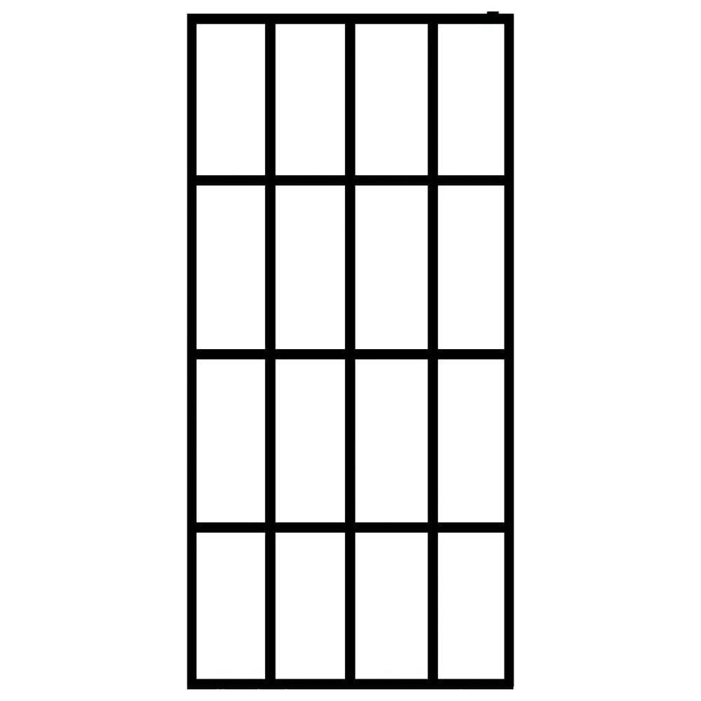 Inloopdouchewand 140x195 cm mat gehard glas
