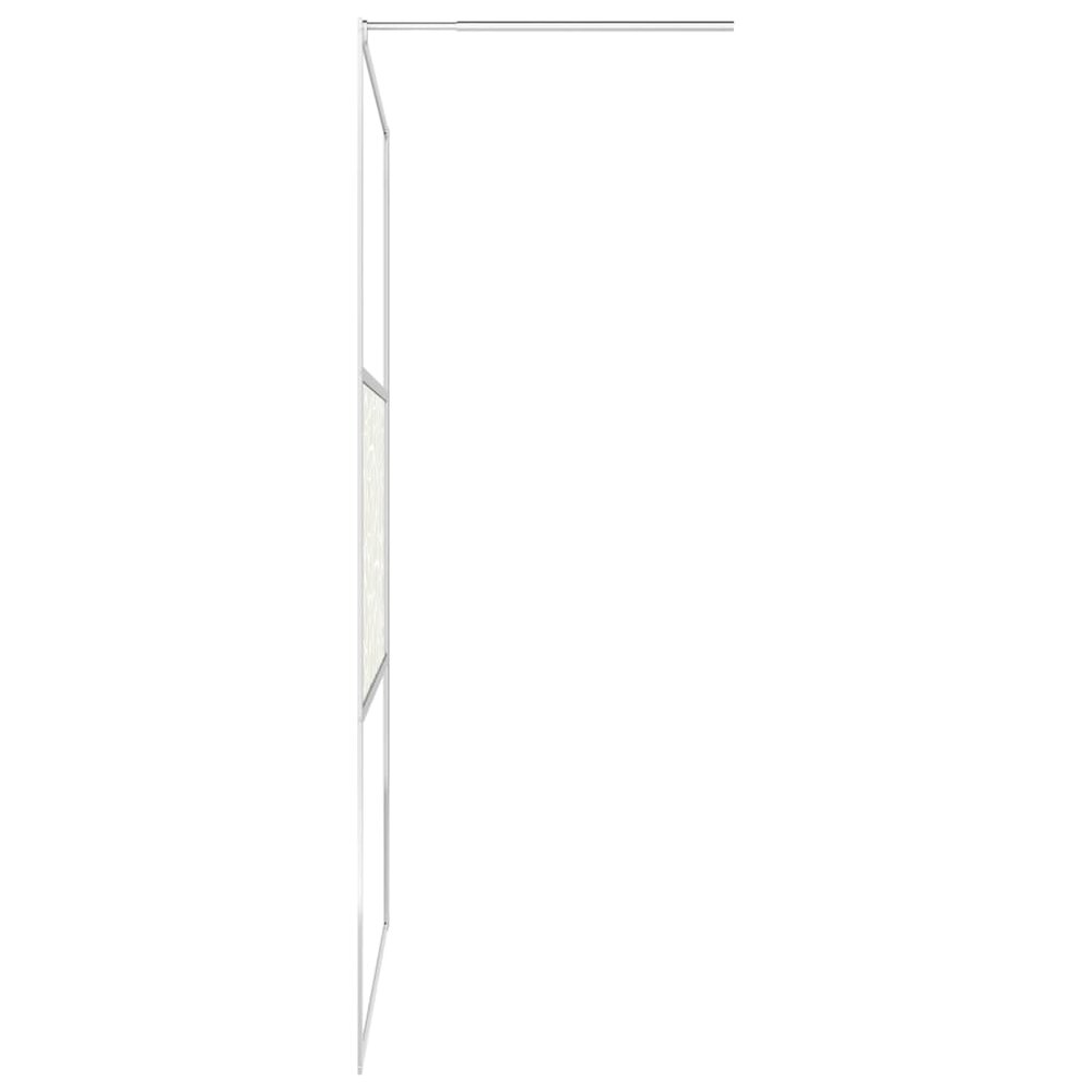 Inloopdouchewand met stenenmotief 100x195 cm ESG-glas