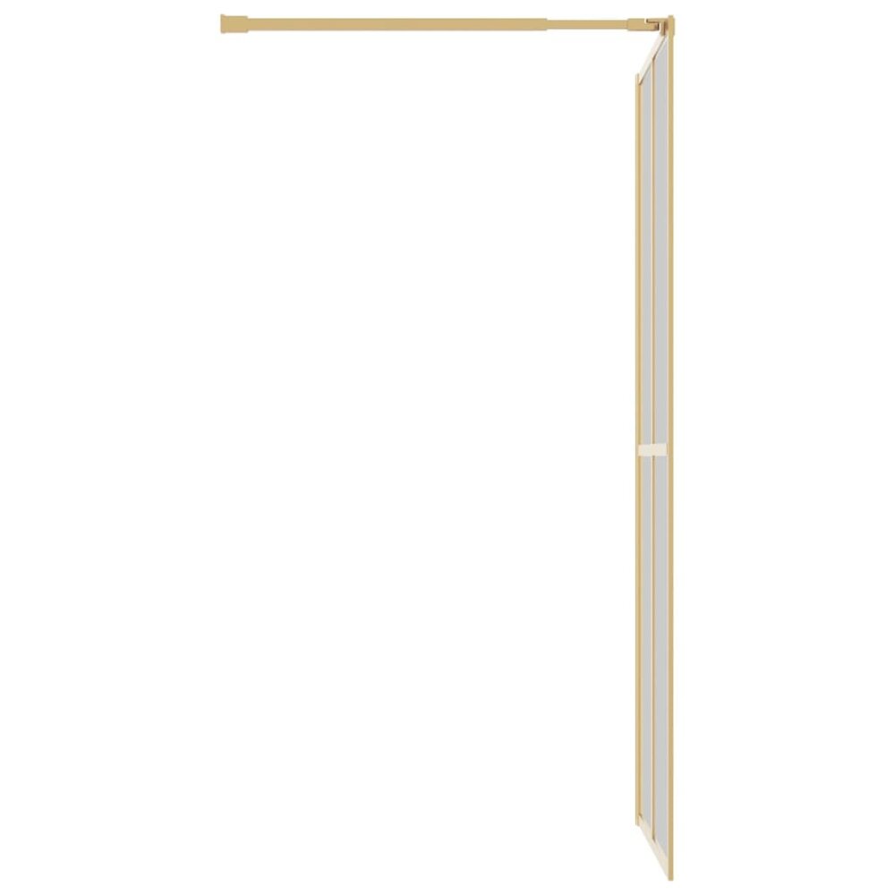 Inloopdouchewand transparant 90x195 cm ESG-glas goudkleurig