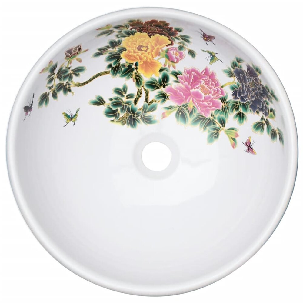 Opzetwasbak rond &Phi;41x14 cm keramiek meerkleurig