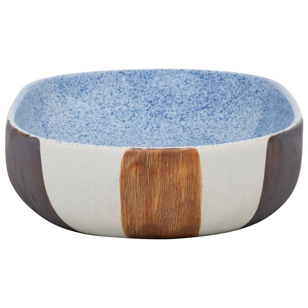 Opzetwasbak ovaal 59x40x14 cm keramiek meerkleurig