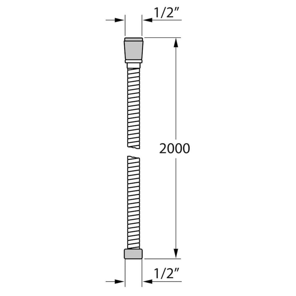 Doucheslang Fluxhose 200 cm chroomkleurig