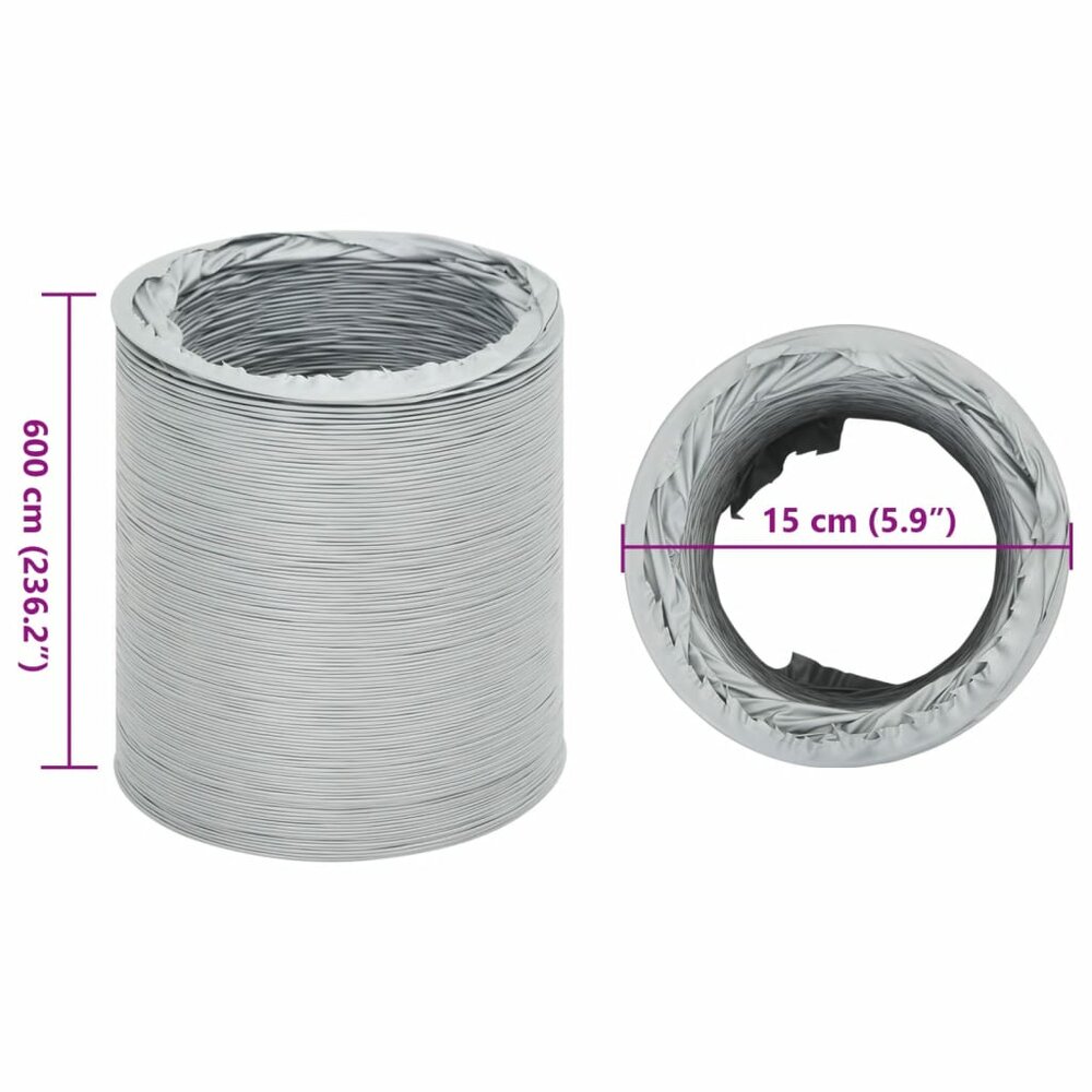 Afzuigslang 6 m &Oslash;15 cm PVC
