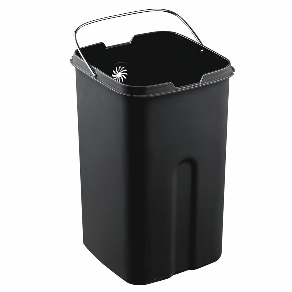 Afvalbak Laguna 35 L matzilverkleurig