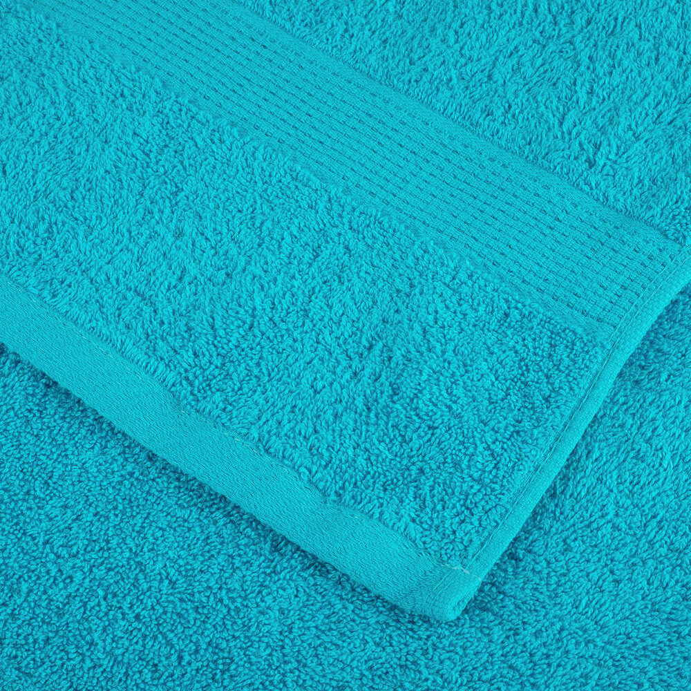 Handdoeken SOLUND 10 st 600 g/m&sup2; 50x100 cm turquoise