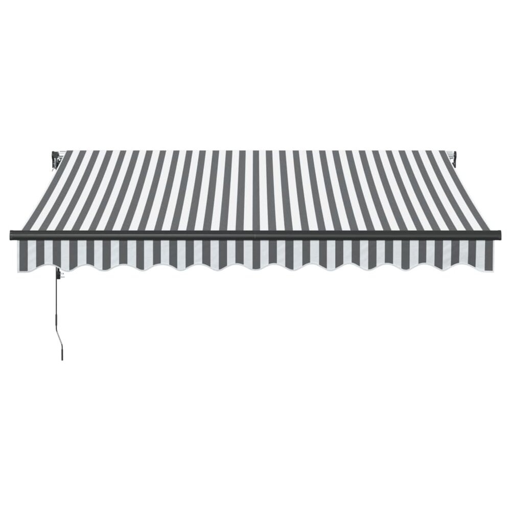 Luifel automatisch uittrekbaar LED 300x250 cm antraciet en wit