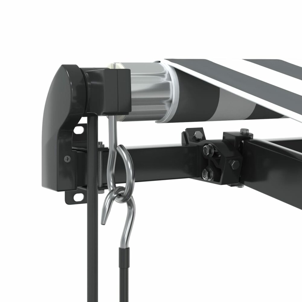 Luifel automatisch uittrekbaar LED 300x250 cm antraciet en wit