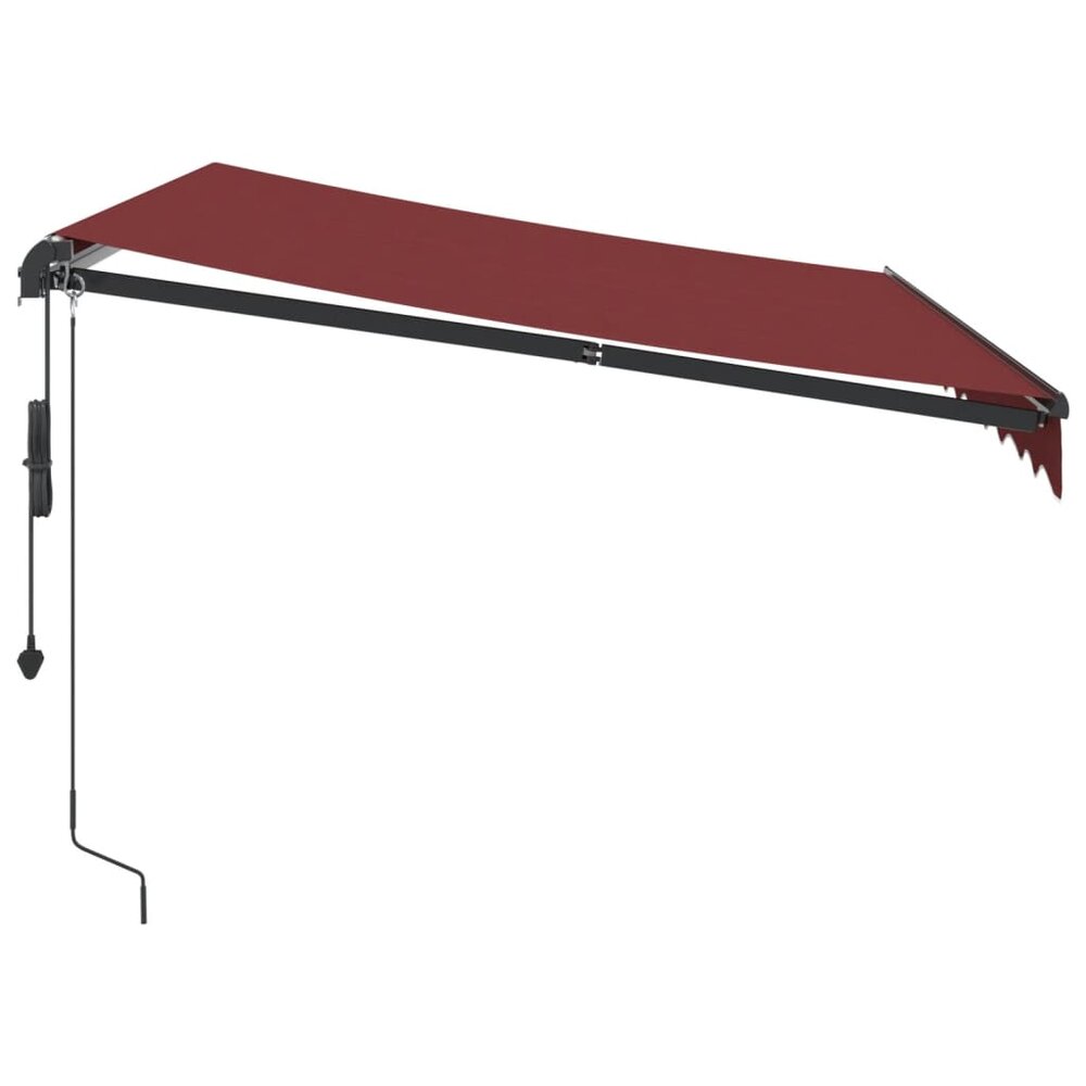 Luifel automatisch uittrekbaar 300x250 cm bordeauxrood