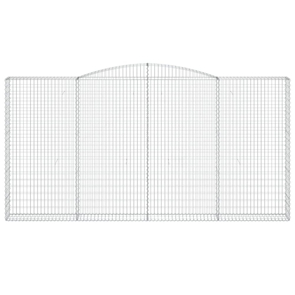 Schanskorven 9 st gewelfd 400x30x200/220 cm ijzer