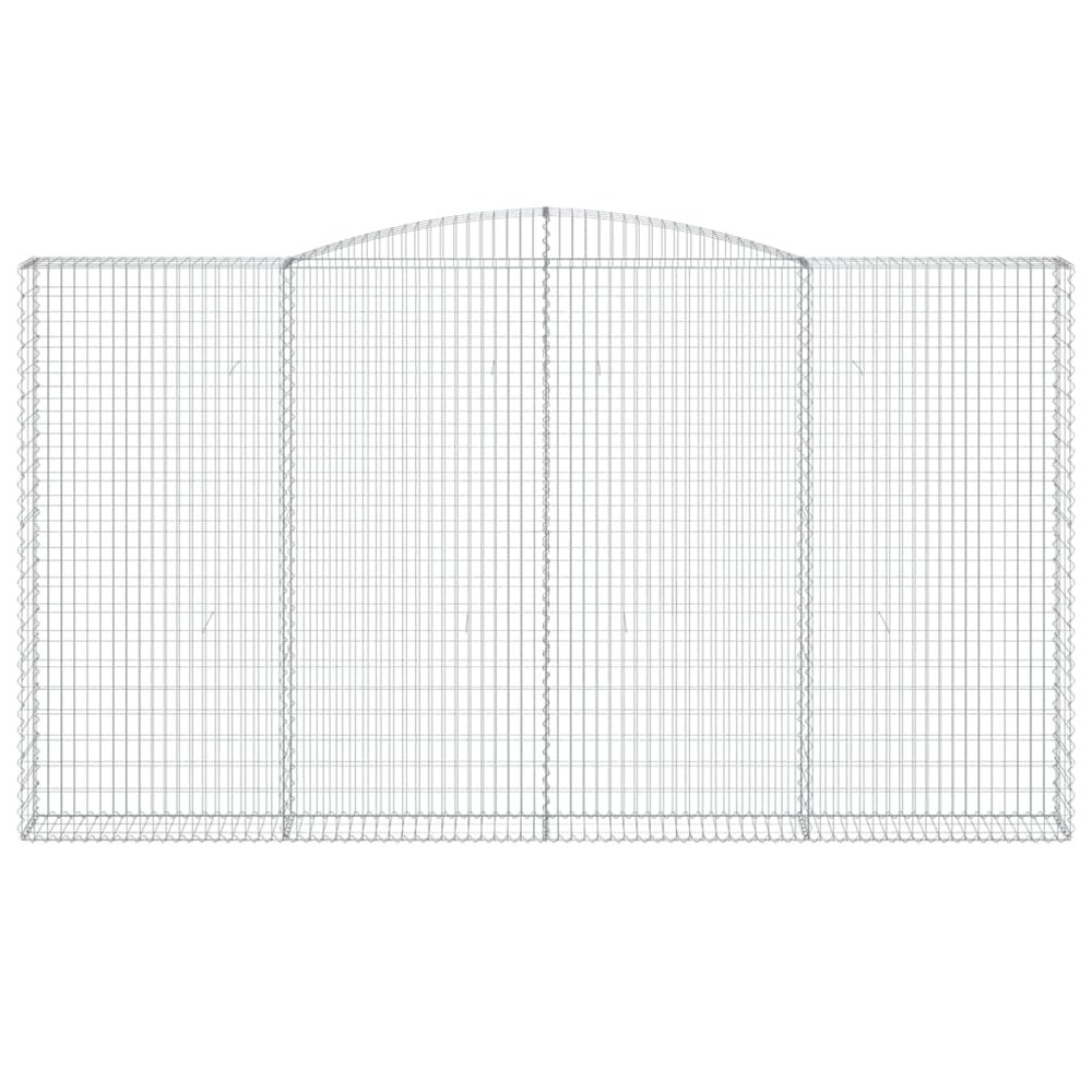 Schanskorven 10 st gewelfd 400x30x220/240 cm ijzer