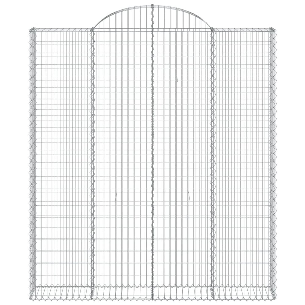Schanskorven 8 st gewelfd 200x30x220/240 cm ijzer